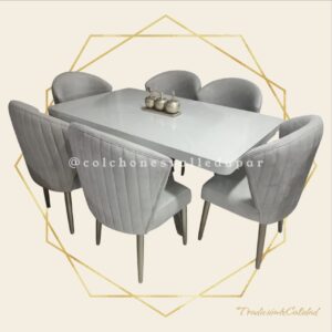 Comedor Mármol Premium 6 Puestos